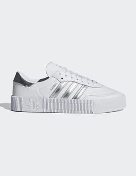 Zapatillas Adidas W SAMBAROSE - White Silver