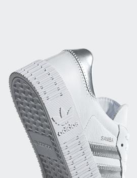 Zapatillas Adidas W SAMBAROSE - White Silver