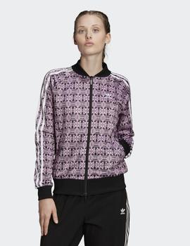 Chaqueta Chandal Adidas AOP TRACKTOP - Rosa/Negro