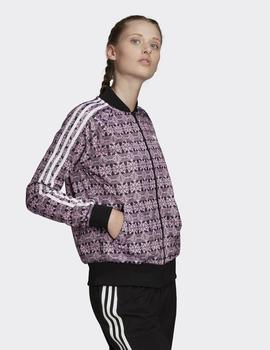 Chaqueta Chandal Adidas AOP TRACKTOP - Rosa/Negro