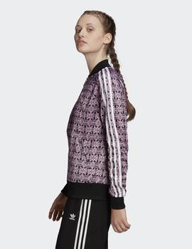 Chaqueta Chandal Adidas AOP TRACKTOP - Rosa/Negro