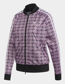 Chaqueta Chandal Adidas AOP TRACKTOP - Rosa/Negro