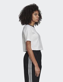 Camiseta Adidas CROP TOP - Blanco