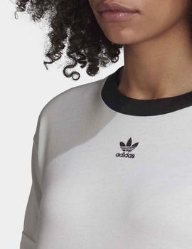 Camiseta Adidas CROP TOP - Blanco