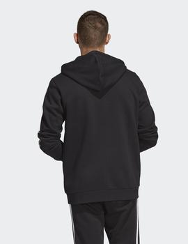 Sudadera Capucha Adidas  3-STRIPES FZ - Negro