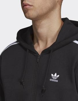 Sudadera Capucha Adidas  3-STRIPES FZ - Negro