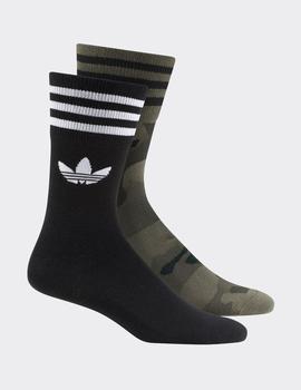 Calcetines Adidas CAMO CREW (Pack 2) - Negro/Camo