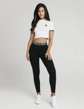 Camiseta Siksilk CROP TECH - Blanco