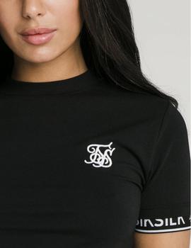 Camiseta Siksilk CROP TECH - Negro
