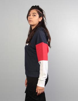 Sudadera Fila  BARRET - black iris-bright white/true red