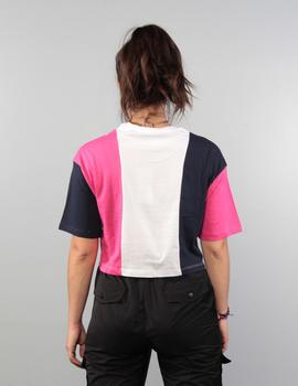 Camiseta Fila WOMEN BAI - pink yarrow/black iris/bright