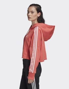 Sudadera Capucha CROPPED HOOD - Salmon