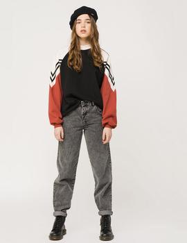 Sudadera Kaotiko PIERRE CREW - Pizarra