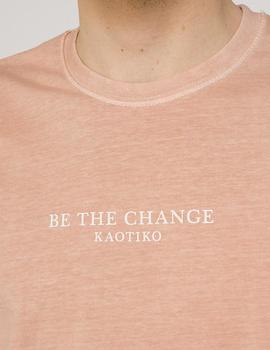 Camiseta Kaotiko TIE DYE - Apricot