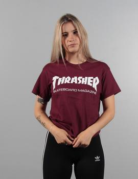 Camiseta Thrasher SKATE MAG - Granate