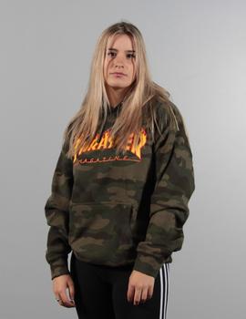 Sudadera capucha Thrasher FLAME LOGO - Camo