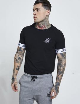 Camiseta Siksilk RAGLAN TECH TEE - Black