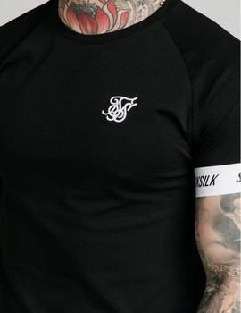 Camiseta Siksilk RAGLAN TECH TEE - Black