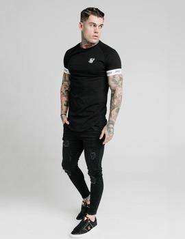 Camiseta Siksilk RAGLAN TECH TEE - Black