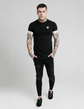 Camiseta Siksilk RAGLAN TECH TEE - Black