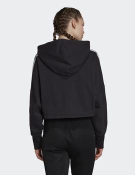 Sudadera Capucha CROPPED - Negro