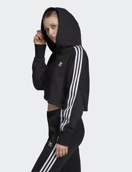 Sudadera Capucha CROPPED - Negro