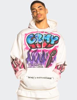 Sudadera Capucha GRMY X SHIRTKINGPHADE - Blanco