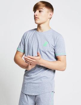 Camiseta TAPE - Grey Neon Green