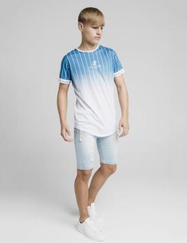 Bermuda DISTRESSED DENIM - Light Blue