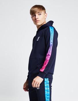 Sudadera FADE PANEL OVERHEAD - Navy/Blue/Pink