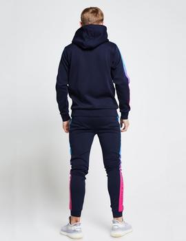 Sudadera FADE PANEL OVERHEAD - Navy/Blue/Pink