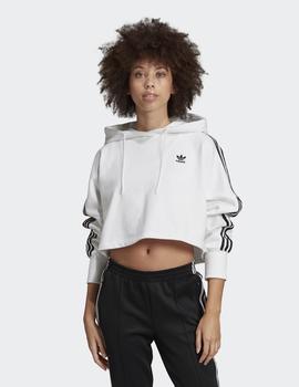 Sudadera Capucha CROPPED - Blanco