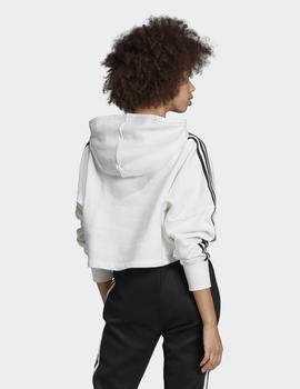 Sudadera Capucha CROPPED - Blanco