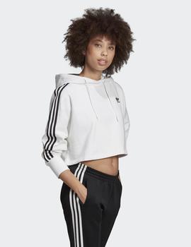 Sudadera Capucha CROPPED - Blanco