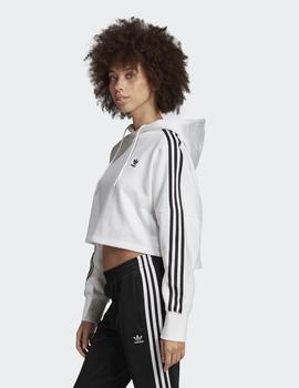 Sudadera Capucha CROPPED - Blanco