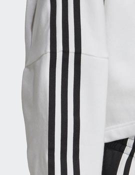 Sudadera Capucha CROPPED - Blanco