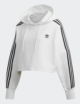 Sudadera Capucha CROPPED - Blanco