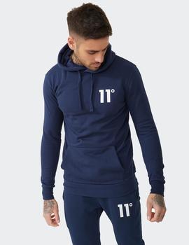 Sudadera Capucha Eleven Degree CORE PULLOVER - Insignia Blue