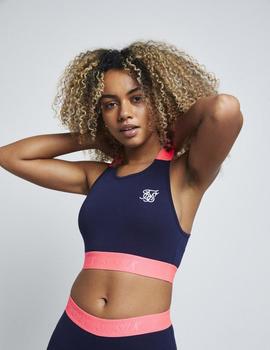 Camiseta Top NEON TAPE BRALET - Navy