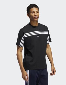 Camiseta Adidas 3STRIPE SS - Black/White