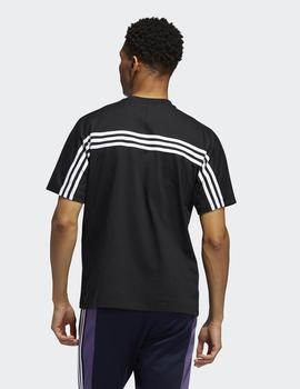Camiseta Adidas 3STRIPE SS - Black/White