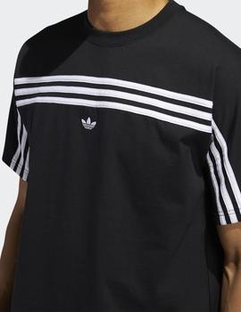 Camiseta Adidas 3STRIPE SS - Black/White