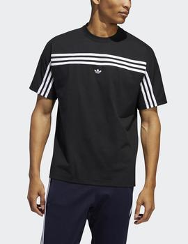 Camiseta Adidas 3STRIPE SS - Black/White