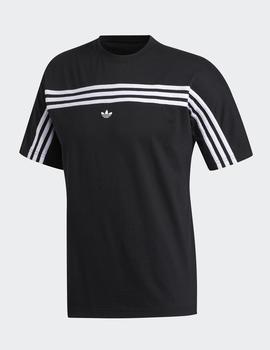 Camiseta Adidas 3STRIPE SS - Black/White