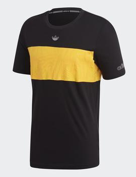Camiseta Adidas PANEL TRF - Negro amarillo