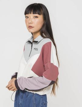 Sudadera Crew Kaotiko BLONDIE - Burgundy/Marfil