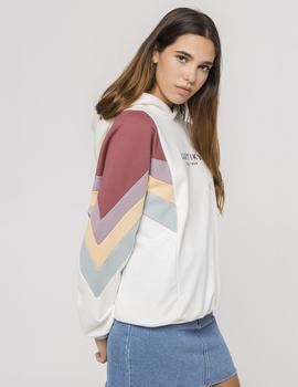 Sudadera Capucha Kaotiko KARA - Marfil