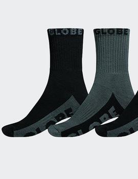 Calcetines Globe CREW SOCK 5PK - Black/Grey