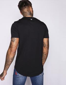 Camiseta Eleven Degree STRIPE LOGO - Black