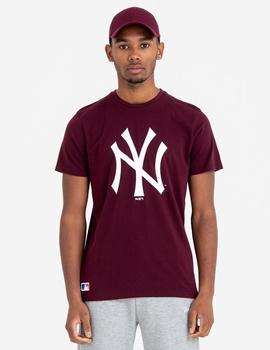 Camiseta LOGO NY YANKEES - Granate